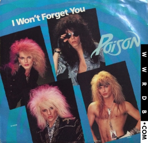 Poison I Won't Forget You Single primary image photo cover